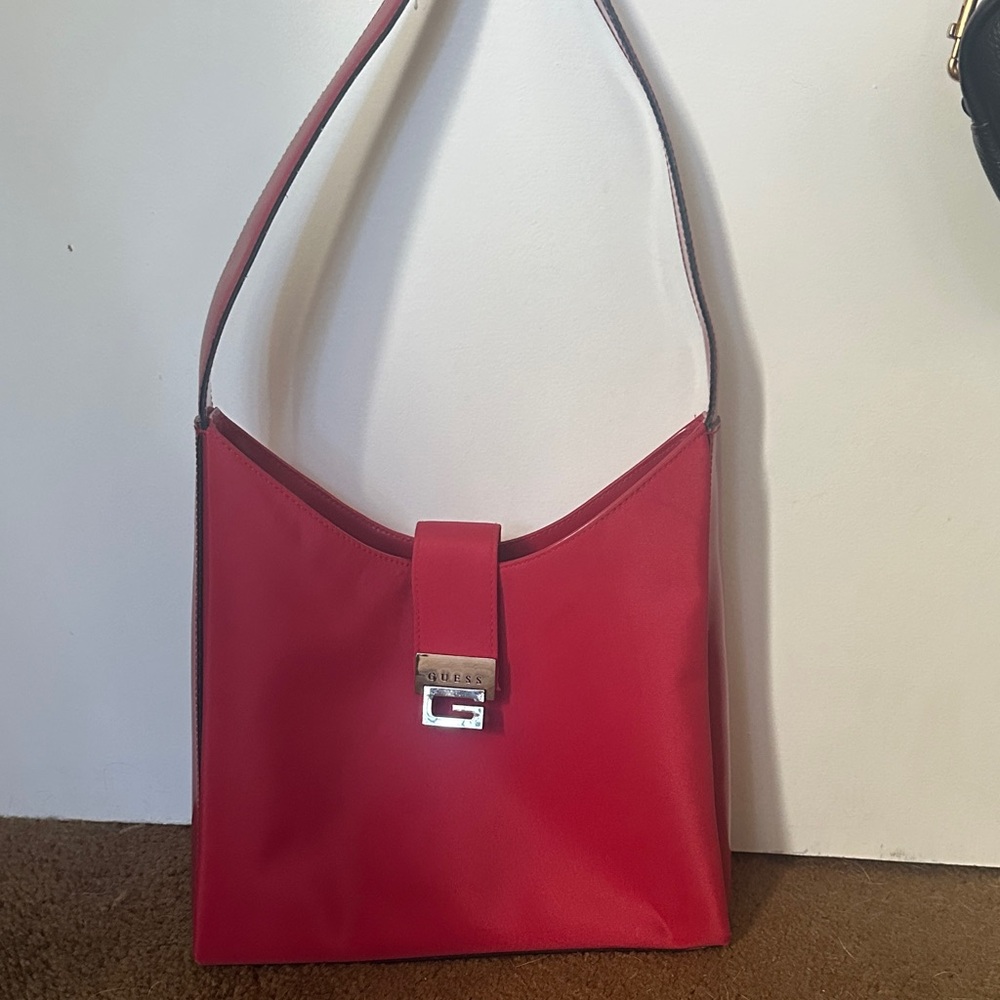 Guess Bold Red Shoulder Bag